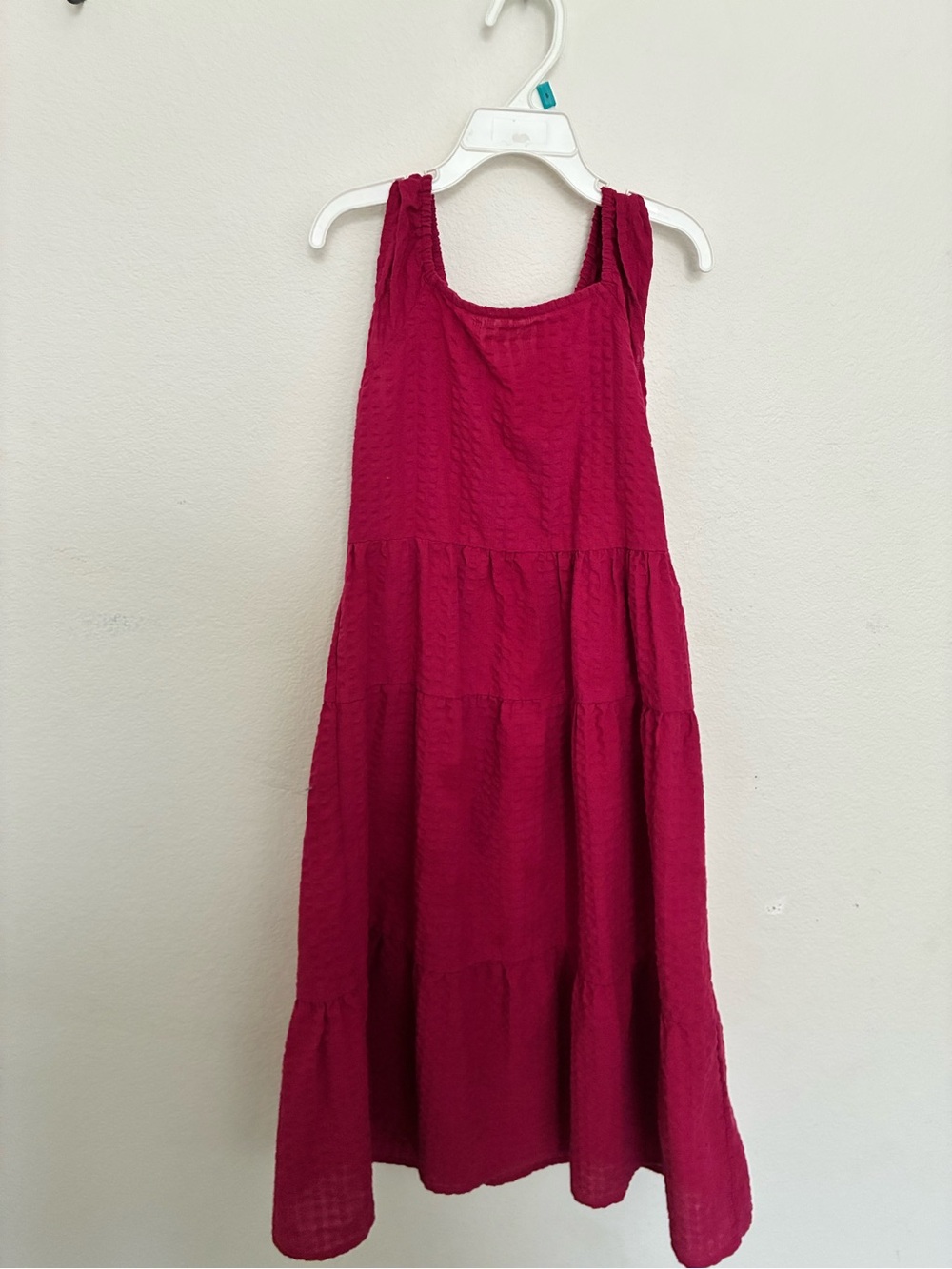 Old Navy Girls' Sleeveless Tiered Dress - Fuchsia